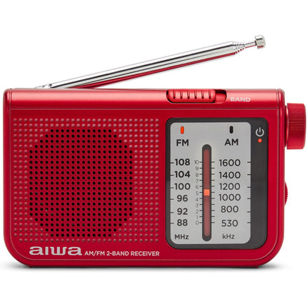 Kapesní rádio s FM/AM červené