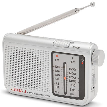 Kapesní rádio s FM/AM stříbrné