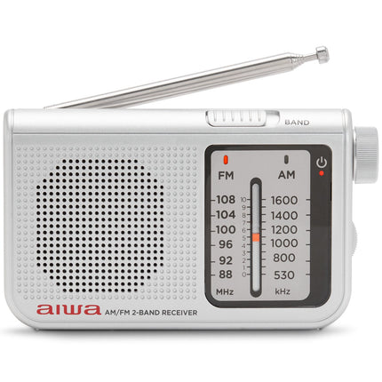 Kapesní rádio s FM/AM stříbrné