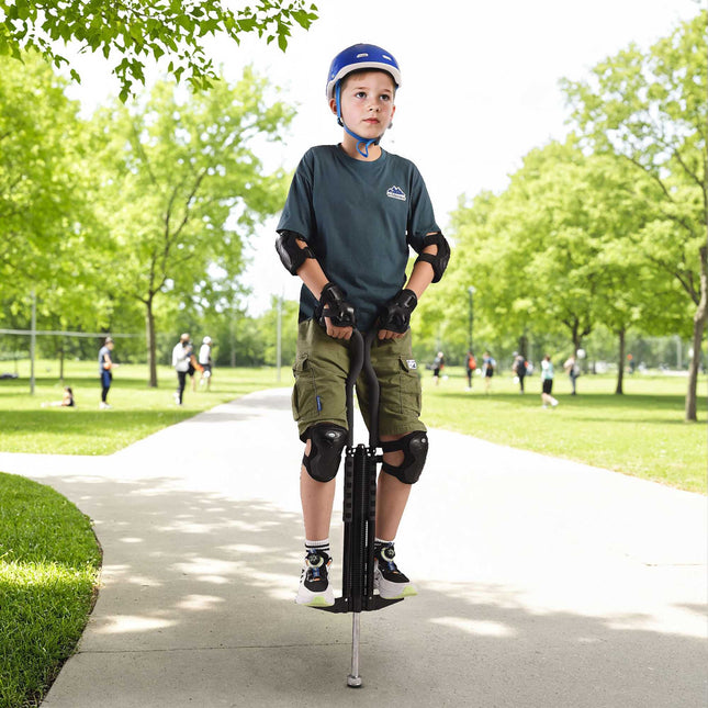 Skákací tyč Pogo pro děti a dospělé – protiskluzové stupačky