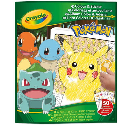 Pokémon sada na vybarvování a samolepky pro kreativní zábavu