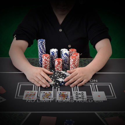 Poker Chip Set, 500 Pieces, 11.5g, Aluminum Case