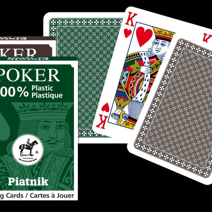 Pokerové hrací karty, 100% plast, odolné a voděodolné