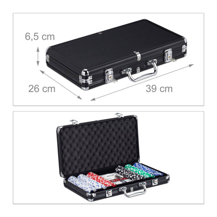 Poker bag with 300 chips