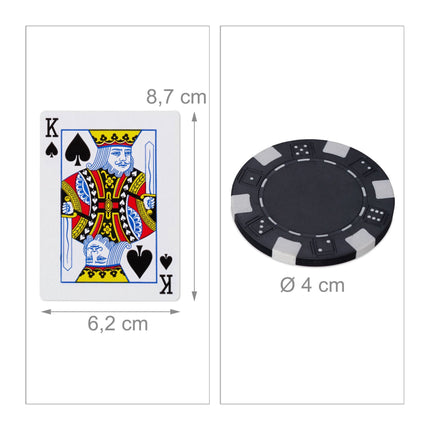Pokerová taška s 500 žetony