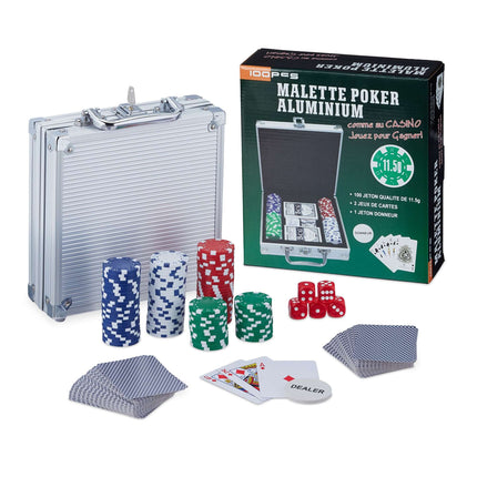 Pokerový kufřík se 100 žetony