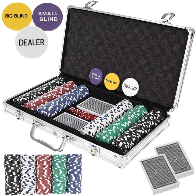 Poker - sada 300 žetonů v kufříku HQ 23528