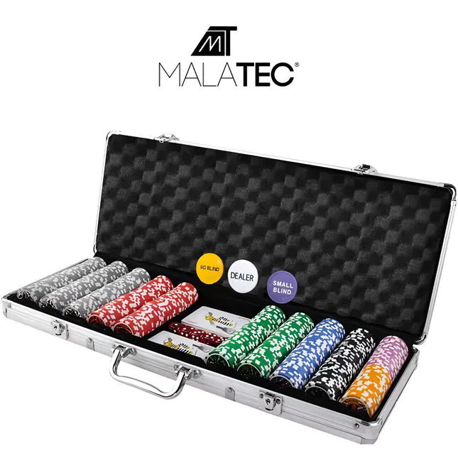 Poker - sada 500 žetonů v kufříku HQ 23529