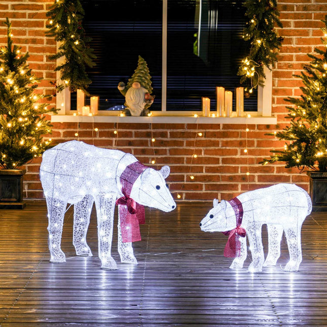 Vánoční dekorace lední medvěd, 140 LED, voděodolná, časovač