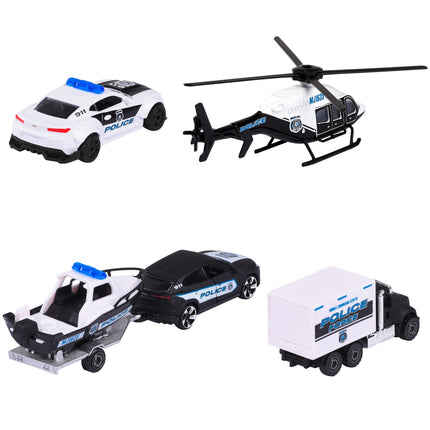 Policejní vozidla 4 ks dárkové balení
