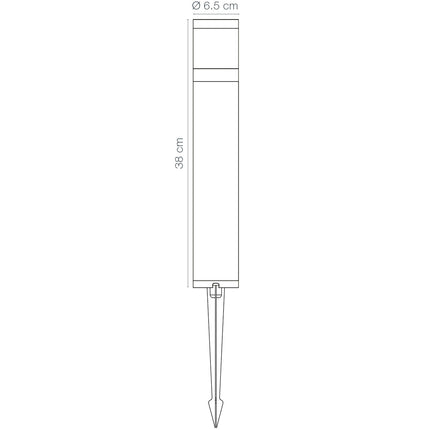 Sloupkové svítidlo Polly 38cm 350lm 3000K 5W antracitové