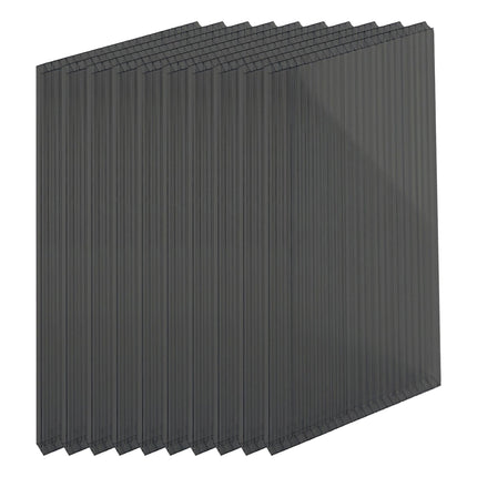 Polykarbonátové dvoustěnné desky, 4mm, 121x60.5cm, balení 10 ks