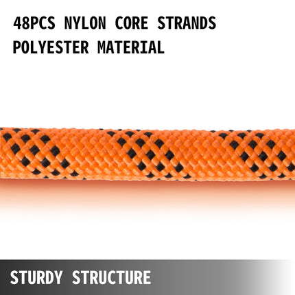 Polyester Double Braid Rope 7/16 In x 200 Ft, 8400 lb
