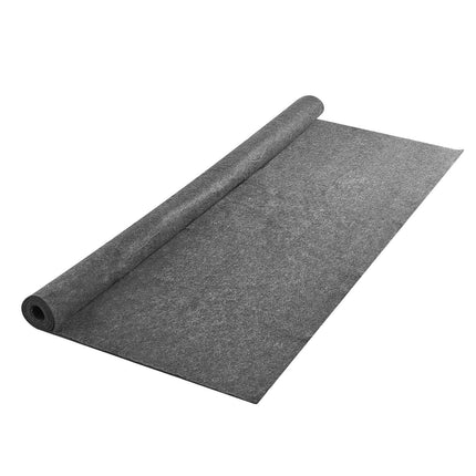 Polyester Felt Rug Pad 8 x 10 ft, 1/4 in Thick, Gray