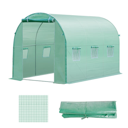 Garden tunnel film in polyethylene, 3x2x2m, 6 windows