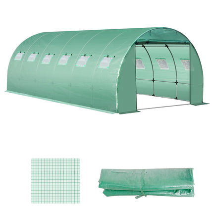 Zahradní fólie z polyetylenu 6x3x2m s 12 okny