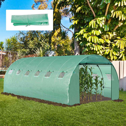 Zahradní fólie z polyetylenu 6x3x2m s 12 okny