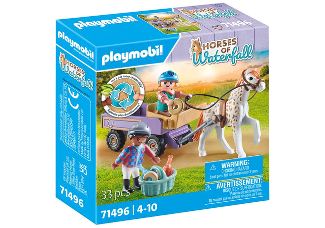 Kočár s poníkem s motivem vodopádu pro koně Playmobil