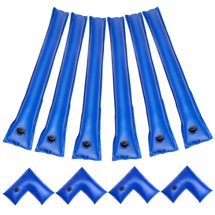 Pool Cover Water Bags Set, 6-Pack 8 Ft PVC, 4 Corners