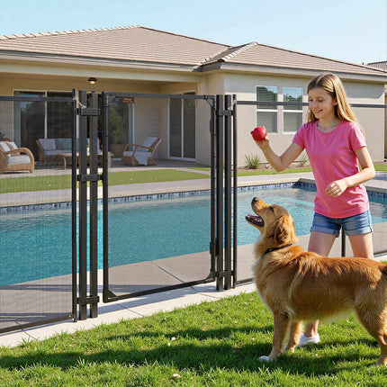 Pool Fence Gate 1.2 x 0.75 m, Self-Closing, Black