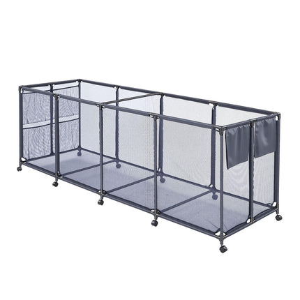Pool Float Storage Bin on Wheels, Mesh, Noodle Holder