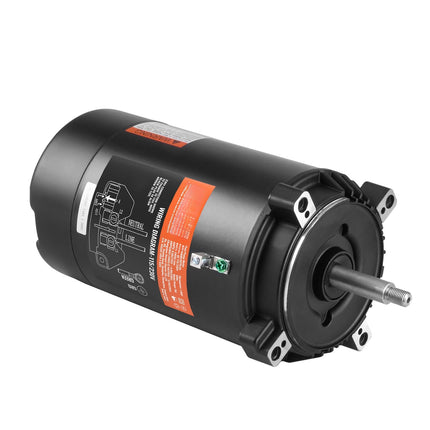 Pool Pump Motor 1 HP, 56J, 115/230V, 3450 RPM, CCW