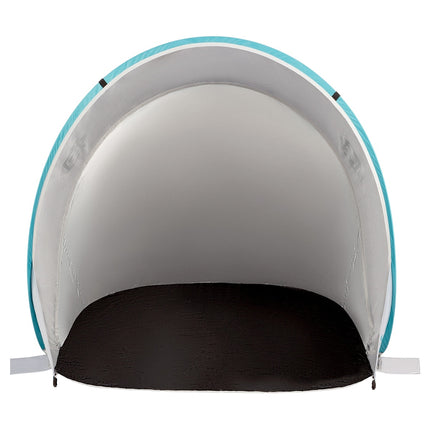 Pop-up plážový stan, šedo-tyrkysový, UV ochrana