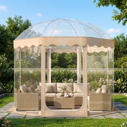 Pop-up bublinový stan 10x10 Ft, pro 8-10 osob, průhledné PVC