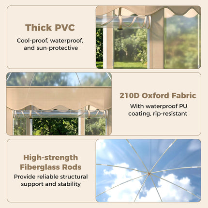 Pop-up bublinový stan 10x10 Ft, pro 8-10 osob, průhledné PVC