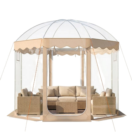 Pop-up bublinový stan 10x10 Ft, pro 8-10 osob, průhledné PVC