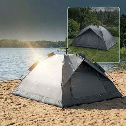 Pop-up kempingový stan pro 3–4 osoby, UV ochrana