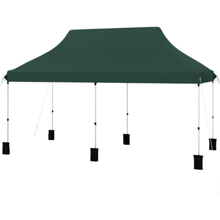Pop-up party stan 300x600 cm, nastavitelná výška, zelený
