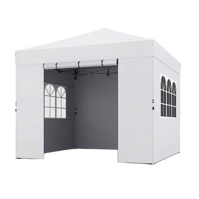 Opklapbare partytent 3 x 3 m, 4 zijwanden, waterdicht