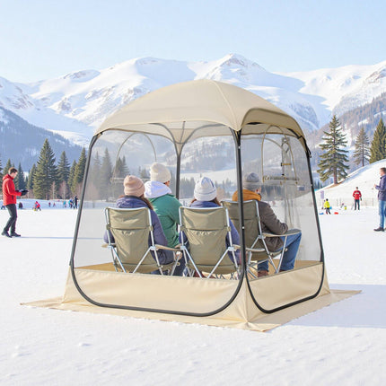 Pop-Up Clear Bubble Tent 1.6x1.6 m, Waterproof, 2-4 Person