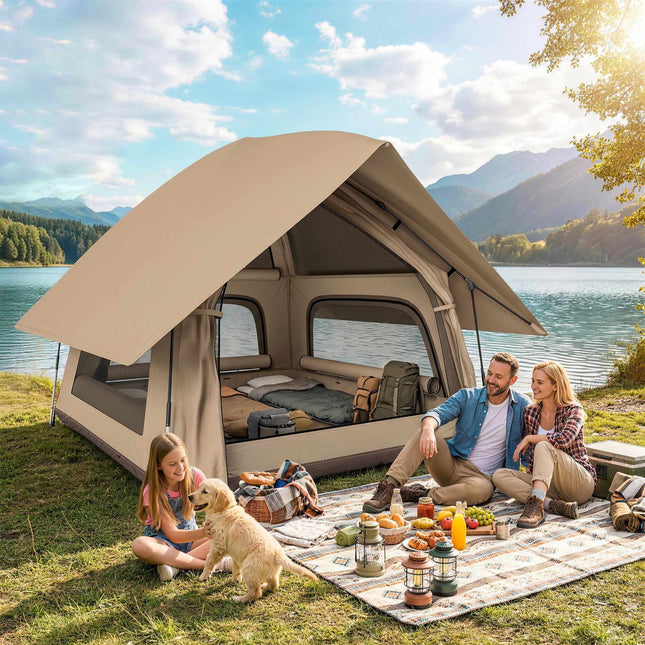 Pop-Up Dome Tent, Waterproof, 2-3 People, 235x235x184cm