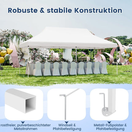 Pop-up party stan na akce, 300x600 cm, nastavitelná výška
