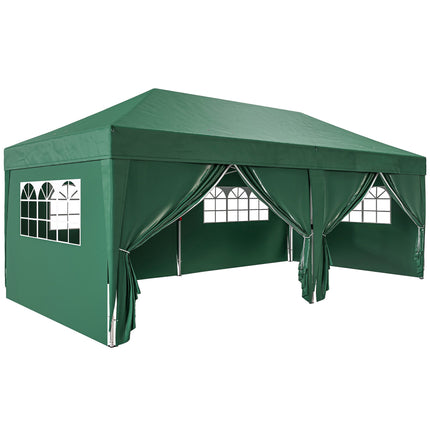Pop-up zahradní pavilon s odnímatelnými stěnami, 590x295 cm