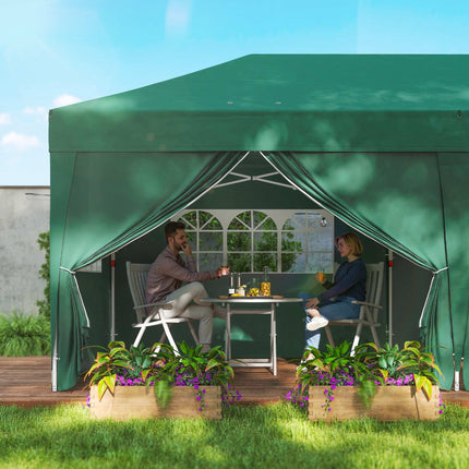 Pop-up zahradní pavilon s odnímatelnými stěnami, 590x295 cm
