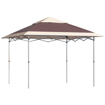 Pop-up altán stan, 3.6x3.6m, tmavě hnědý a khaki