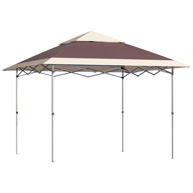 Pop-up altán stan, 3.6x3.6m, tmavě hnědý a khaki