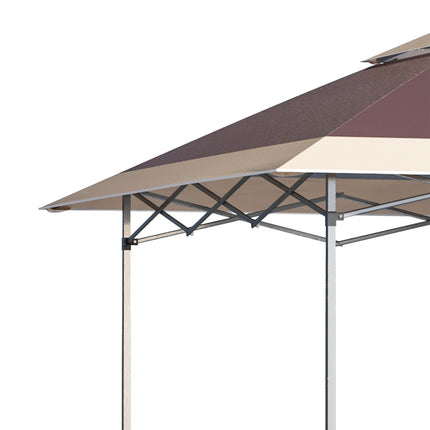 Pop-up altán stan, 3.6x3.6m, tmavě hnědý a khaki