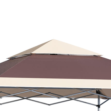 Pop-up altán stan, 3.6x3.6m, tmavě hnědý a khaki