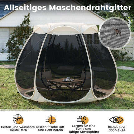 Pop-up síťový pavilon pro 4–6 osob, 310x270 cm