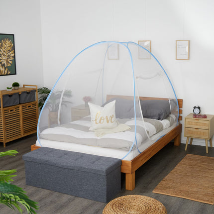Pop-up stan s moskytiérou a podlážkou, snadné rozložení