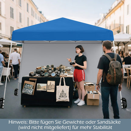 Pop-up pavilon 3x3m s boční stěnou, batoh, kotvy