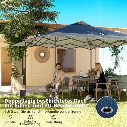 Pop-up pavilon 4x4m, voděodolný, UV 50+, snadné rozložení