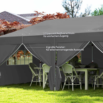 Pop-up pavilon 6x3m s odnímatelnými stěnami, UV ochrana