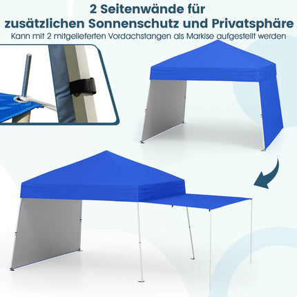Pop-up pavilon stan s variabilní markýzou, 430x280cm