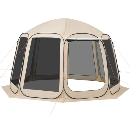 Pop Up Screen House Tent, 10-12 Person, Awning