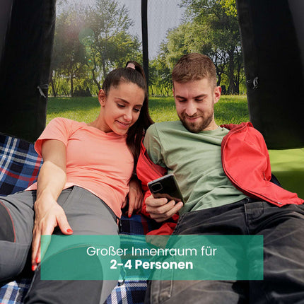 Pop-up stan pro 2-4 osoby, voděodolný, moskytiéra